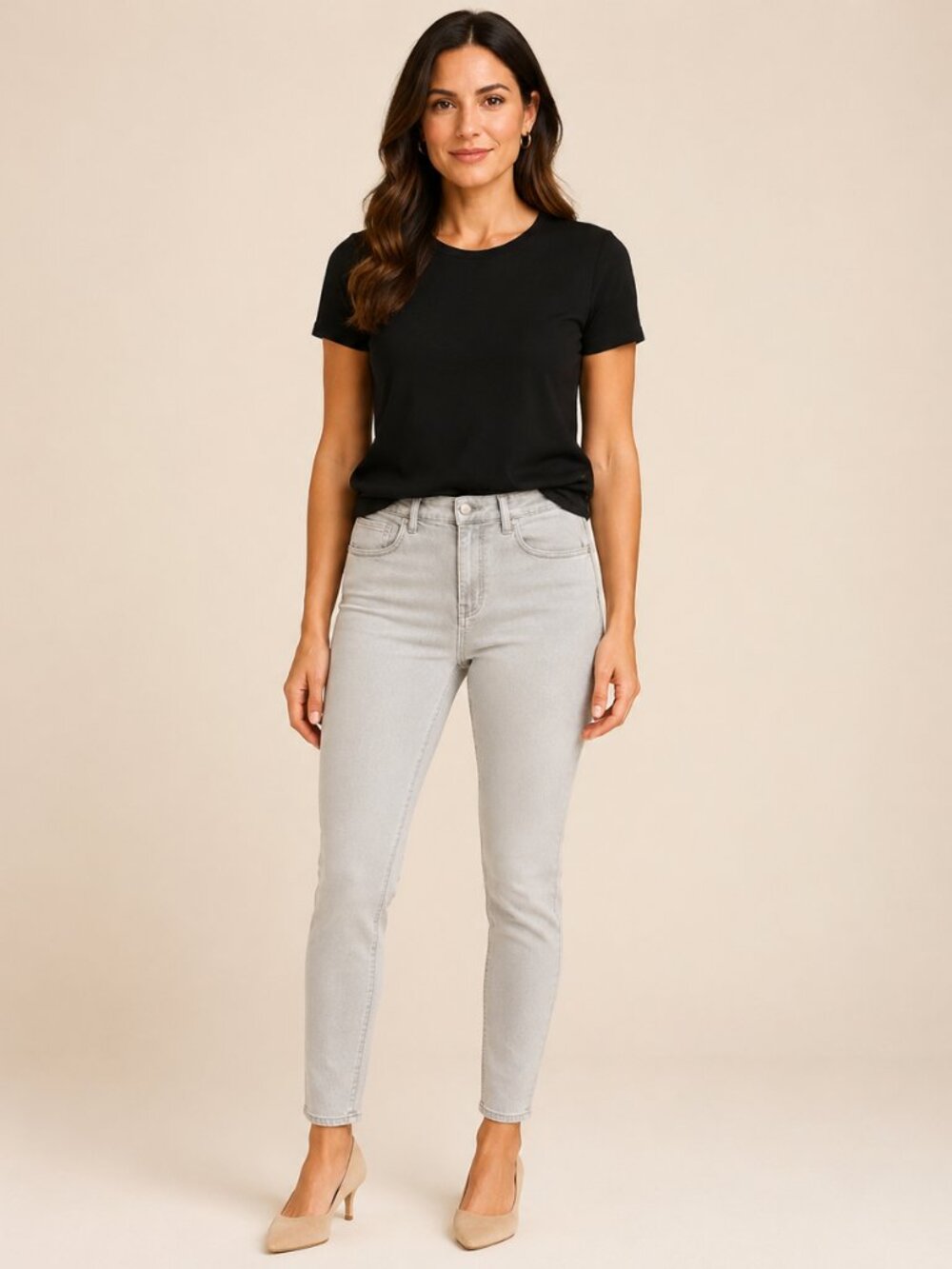 Lauren Ralph Lauren Grey Skinny Ankle Jeans NWT 6P